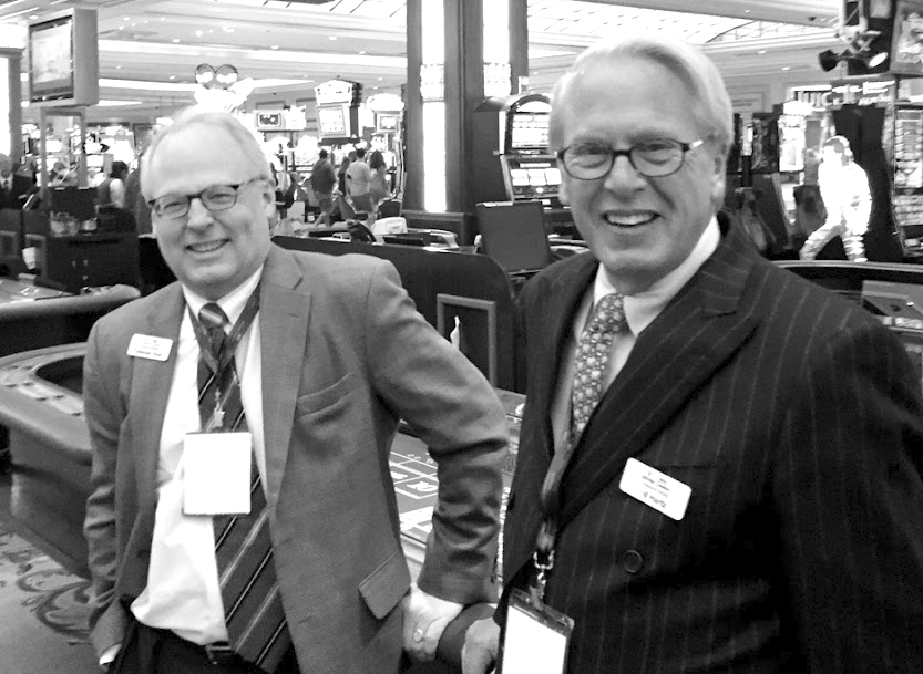 Hoyt (left) with the late Phil Hartz of SoCal Penske, Acton's former West Coast partner