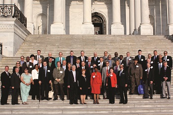 UMA Capitol Hill Day Group on Capitol steps