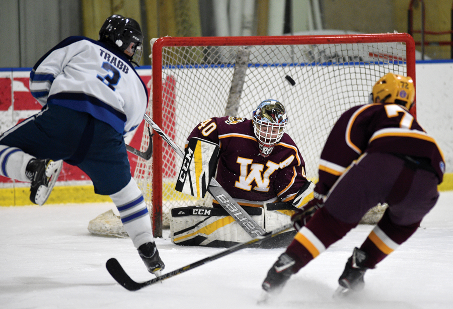 Nick Trabb scores a goal