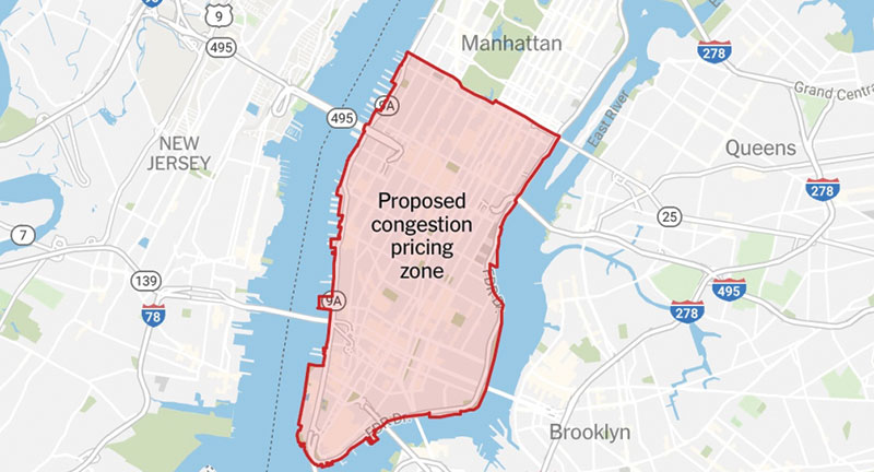 Map of Congestion Zone