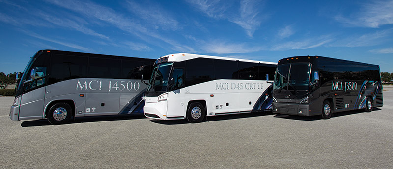 MCI Motorcoach lineup 2020